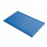 GastroGN1/1 HDPE snijplank met sapgeul blauw