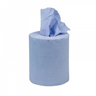 Jantex mini centrefeed handdoekrollen blauw 12 rollen