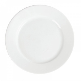 Olympia Whiteware borden met brede rand 20.2cm
